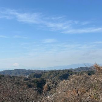 右の方に塔ノ岳・大山・丹沢山⛰️