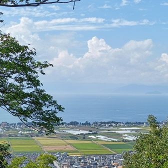 山頂より琵琶湖を望む

ここで女房殿にキンキンに冷えた水のペットボトルを提供🧊
YAMAPでの学習効果を発揮😤

(^^ゞ 少しご機嫌改善