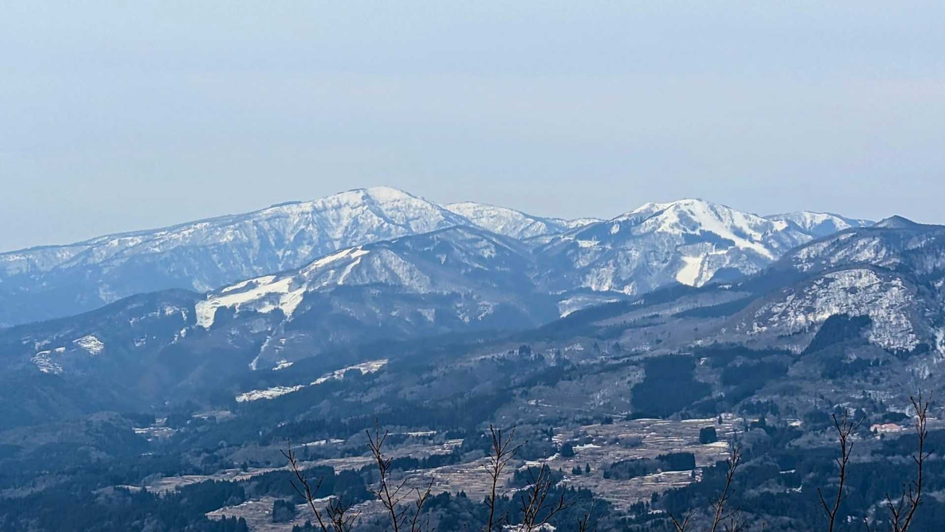 氷ノ山が見えるよー！！