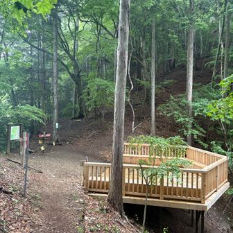 鞘口を経由して、登山口に駐車場に向かいます。