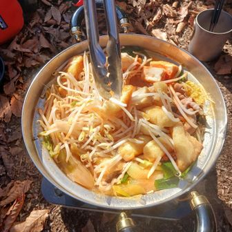 キムチ鍋完成！