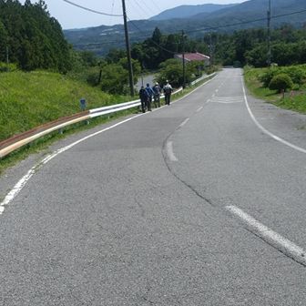 間もなく駐車場へ