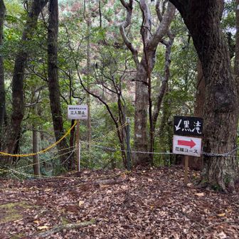 黒滝への道は封鎖されてます