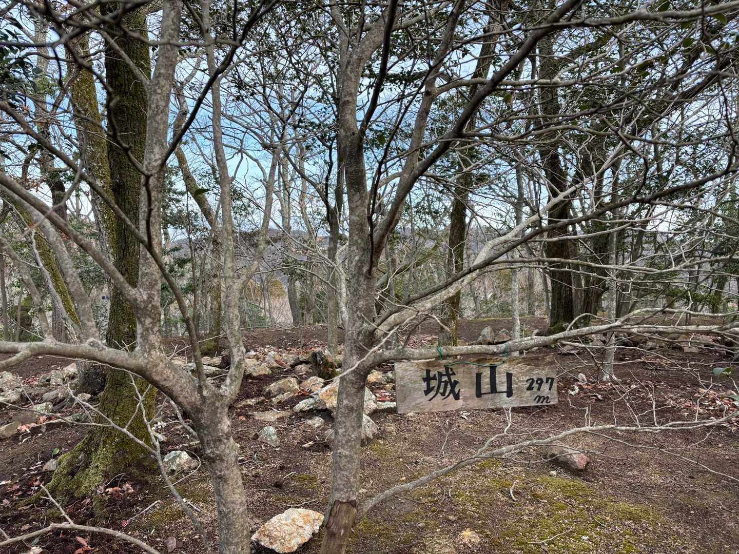 城山山頂⛰297m