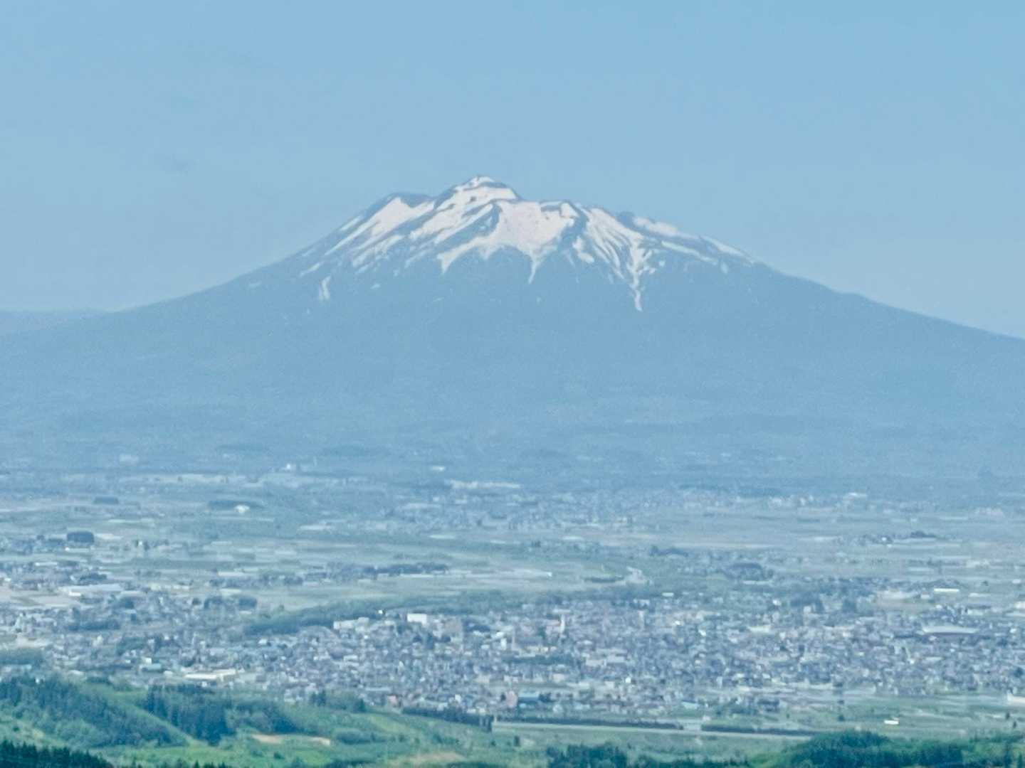 岩木山🏔️と津軽平野