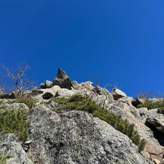 駒津峰までの登り返し
