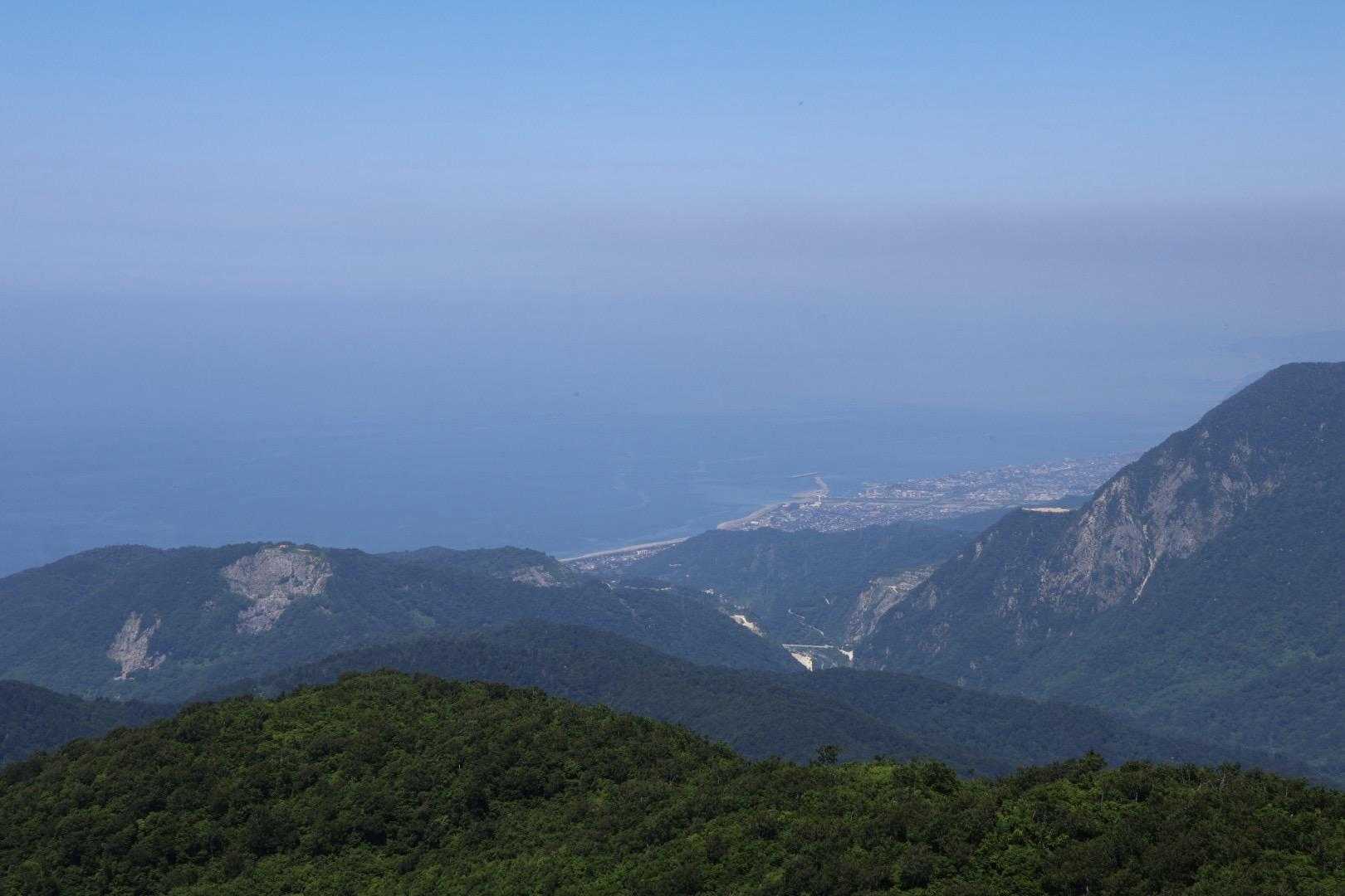 日本海が見えます！