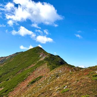 振り返って幌尻岳☝️
利尻山も幌尻岳もどちらもめちゃめちゃ良かった👍🏻
こんなに天気に恵まれるなんて幸せだー(*´˘`*)♡