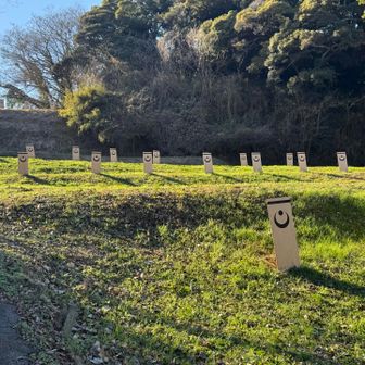 東山馬場の月星紋盾
千葉氏のかもん　月星紋