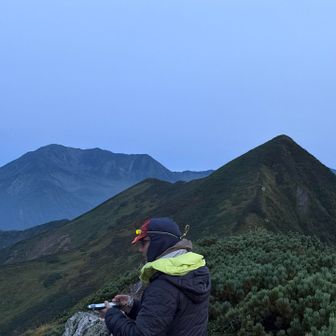 ユッキーさんとエサオマントッタベツ岳と幌尻岳。
