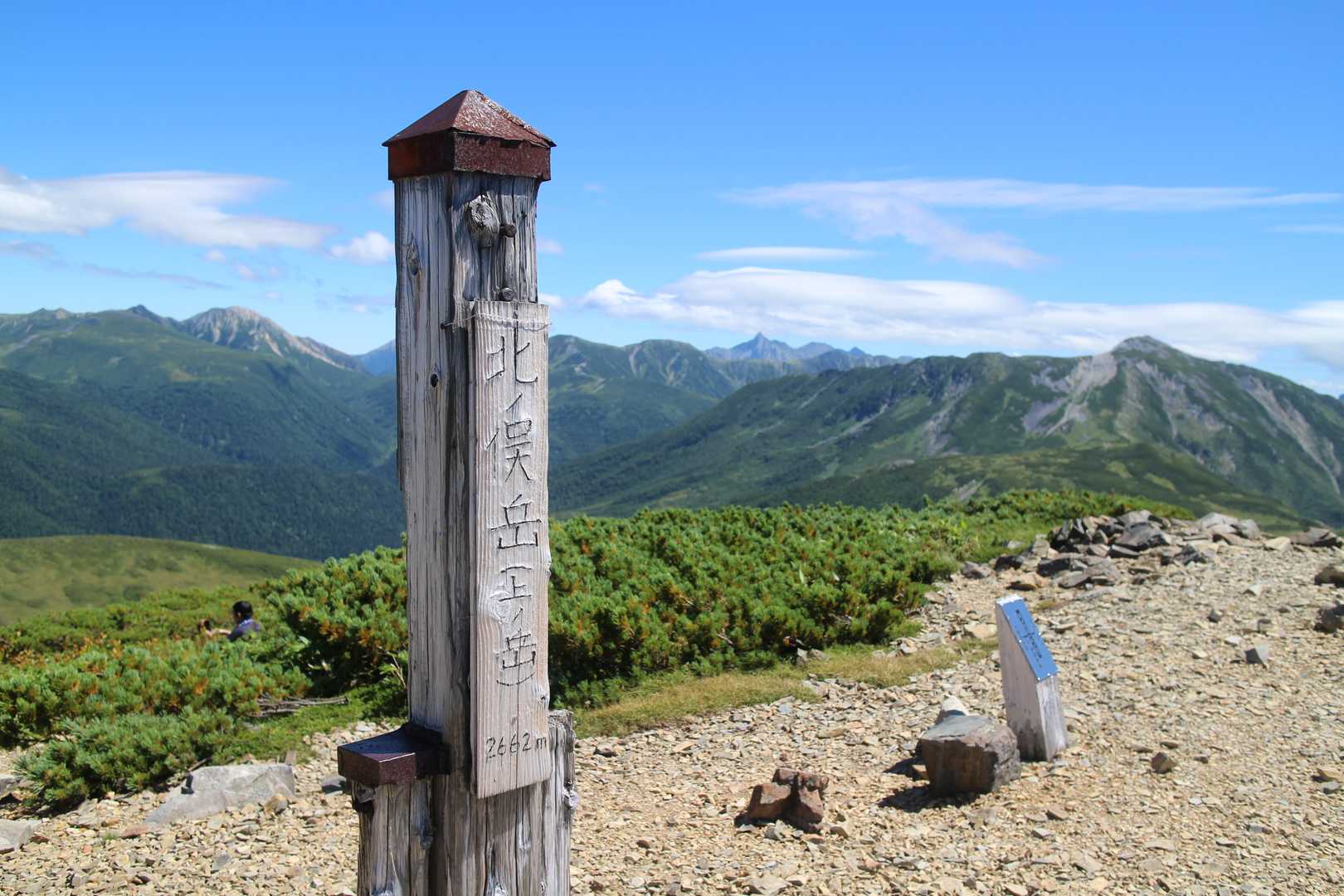 薬師岳登山口-五光岩ベンチ-北ノ俣岳 往復コースの写真