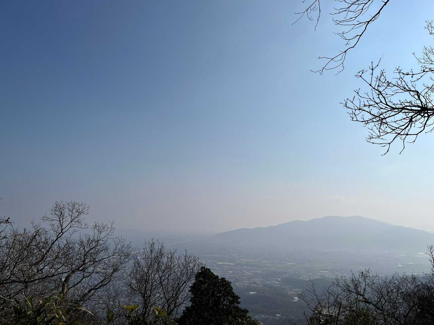 油山以外は霞んでました🙈