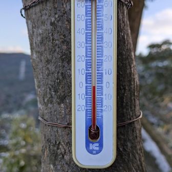 0℃を若干下回ってる