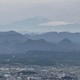 迫間山からの御嶽山⛰️