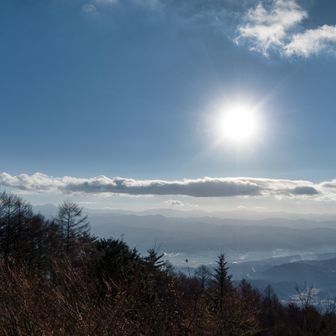 南アルプスがよく見えます。