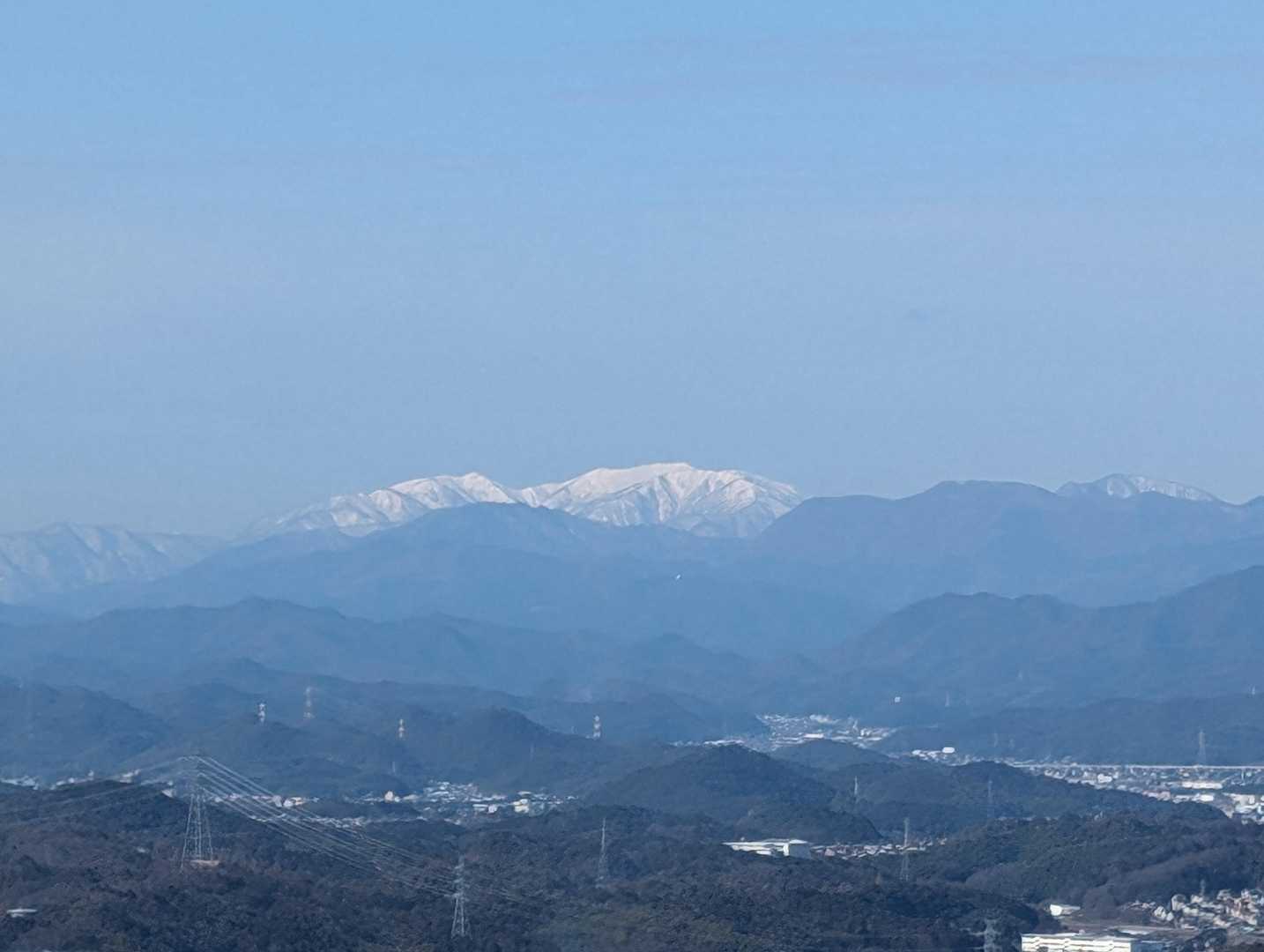 能郷白山がきれいに見えていました。