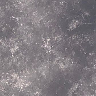 冷え込んでるので大きくて綺麗な雪印。