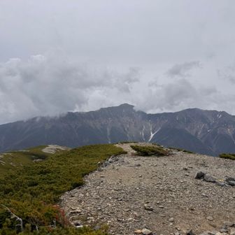 正面が悪沢岳のはず。