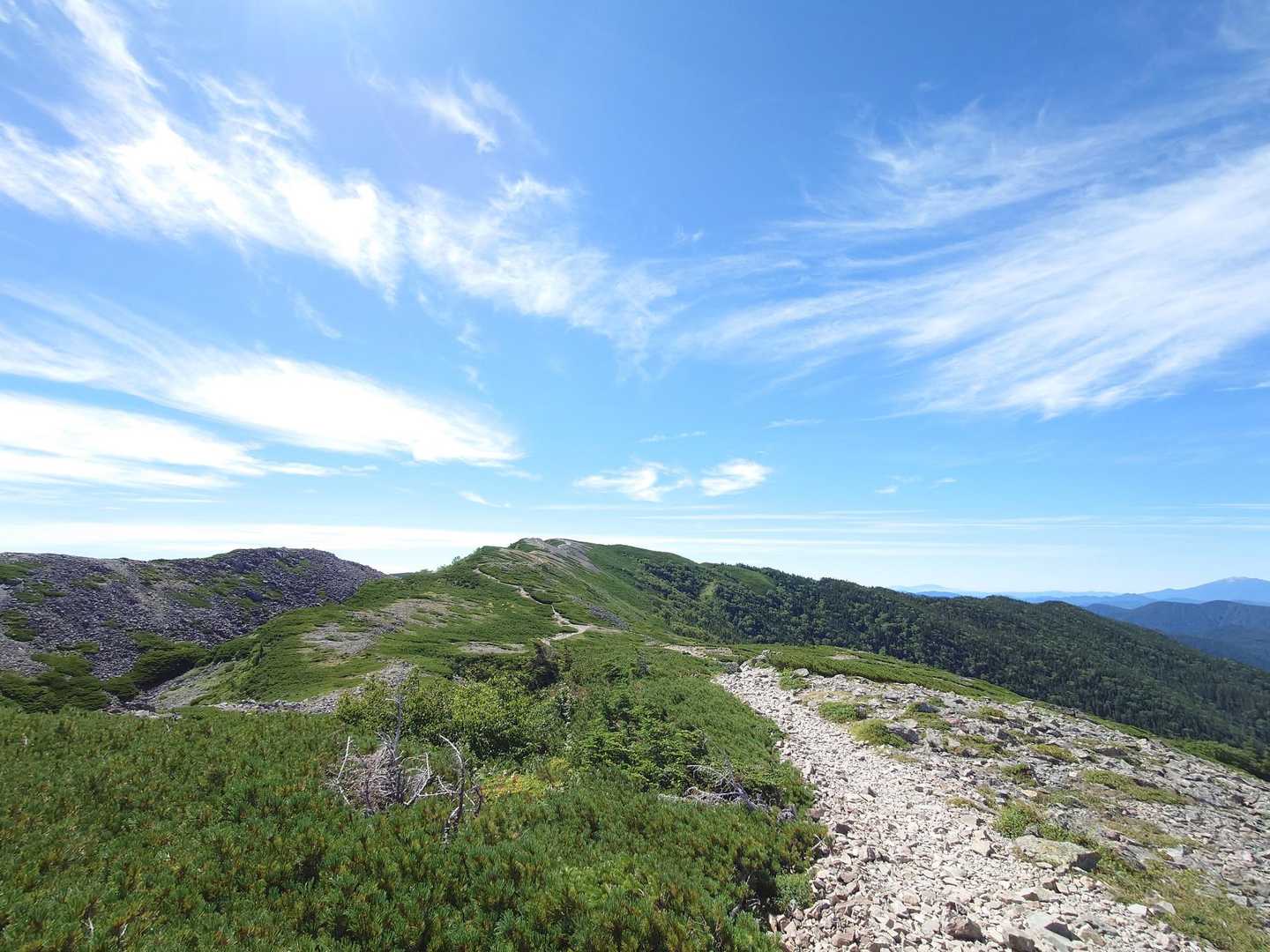 三股登山口-蝶ヶ岳-蝶槍 往復コースの写真