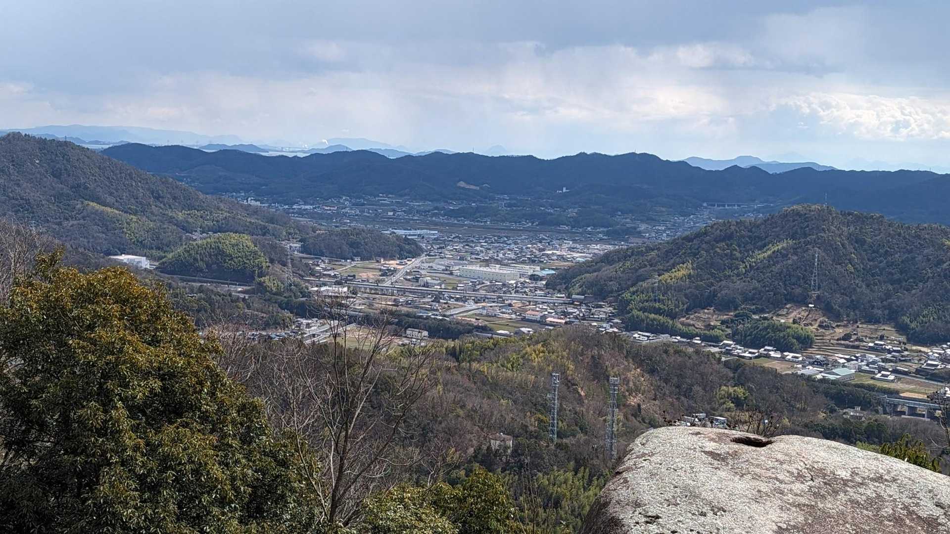 岩場からの眺望。