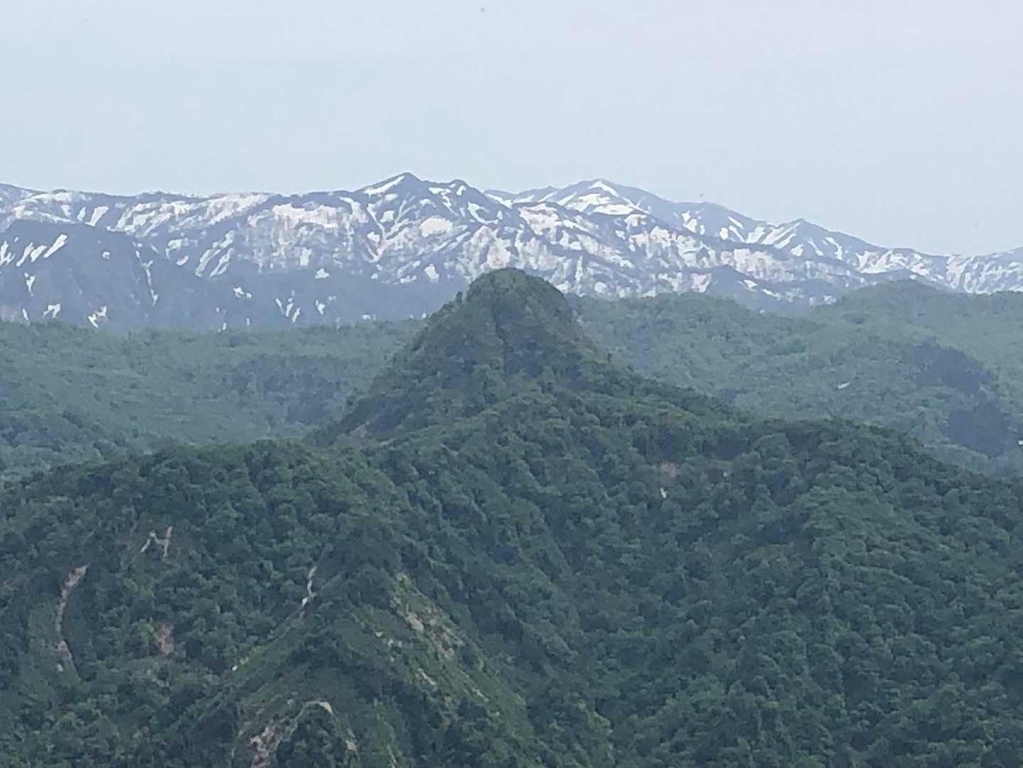 以東岳と手前に駒ヶ岳