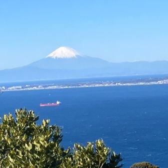 東京湾 富士山が見えます。