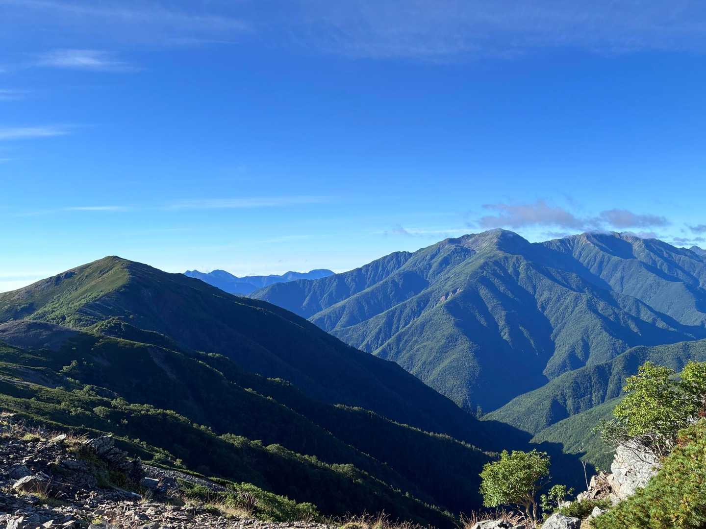 越路バス停-鳥倉登山口-三伏峠-三伏山-本谷山-塩見岳-塩 往復コースの写真