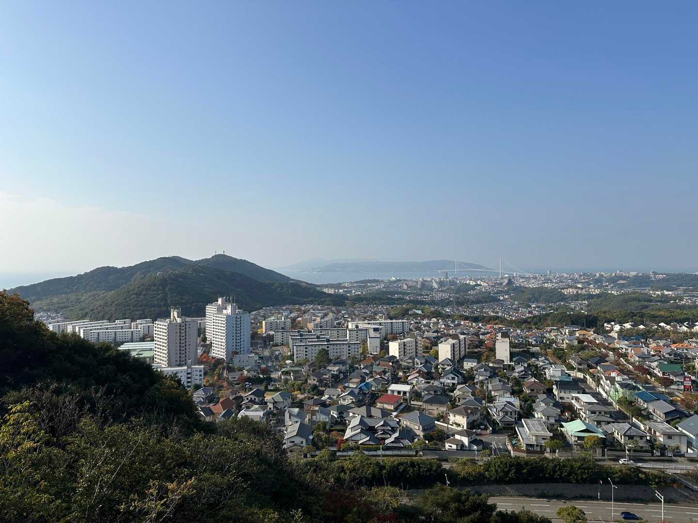 須磨浦公園駅-須磨浦公園駅-須磨浦公園駅前バス停-旗振山- 縦走コースの写真