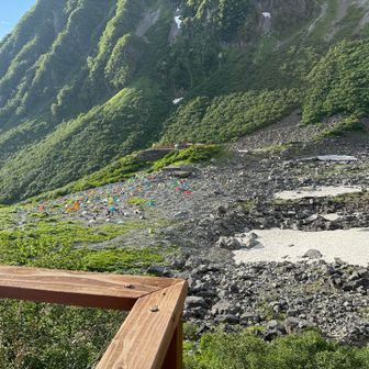 涸沢カール！！！のテン場！！いつか泊まってみたいなあ