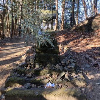 大平山山頂直下の祠
