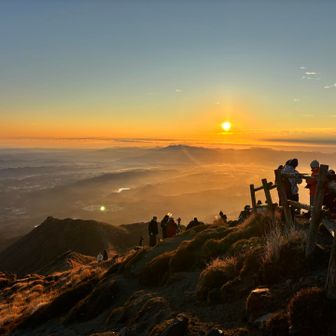 ついにご来光見られて嬉しい。