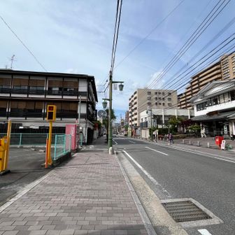 二日市温泉街を抜けて