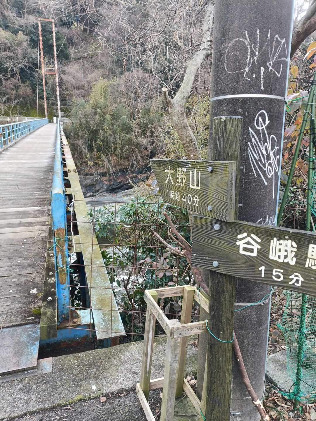 たよりない感じの　橋
