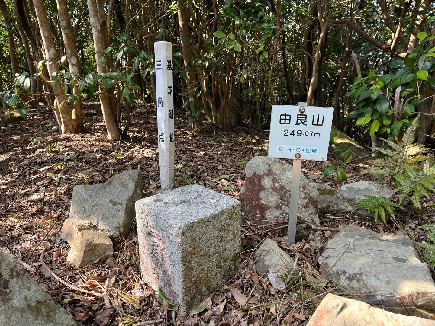 由良山249mに到着
一等三角点あり