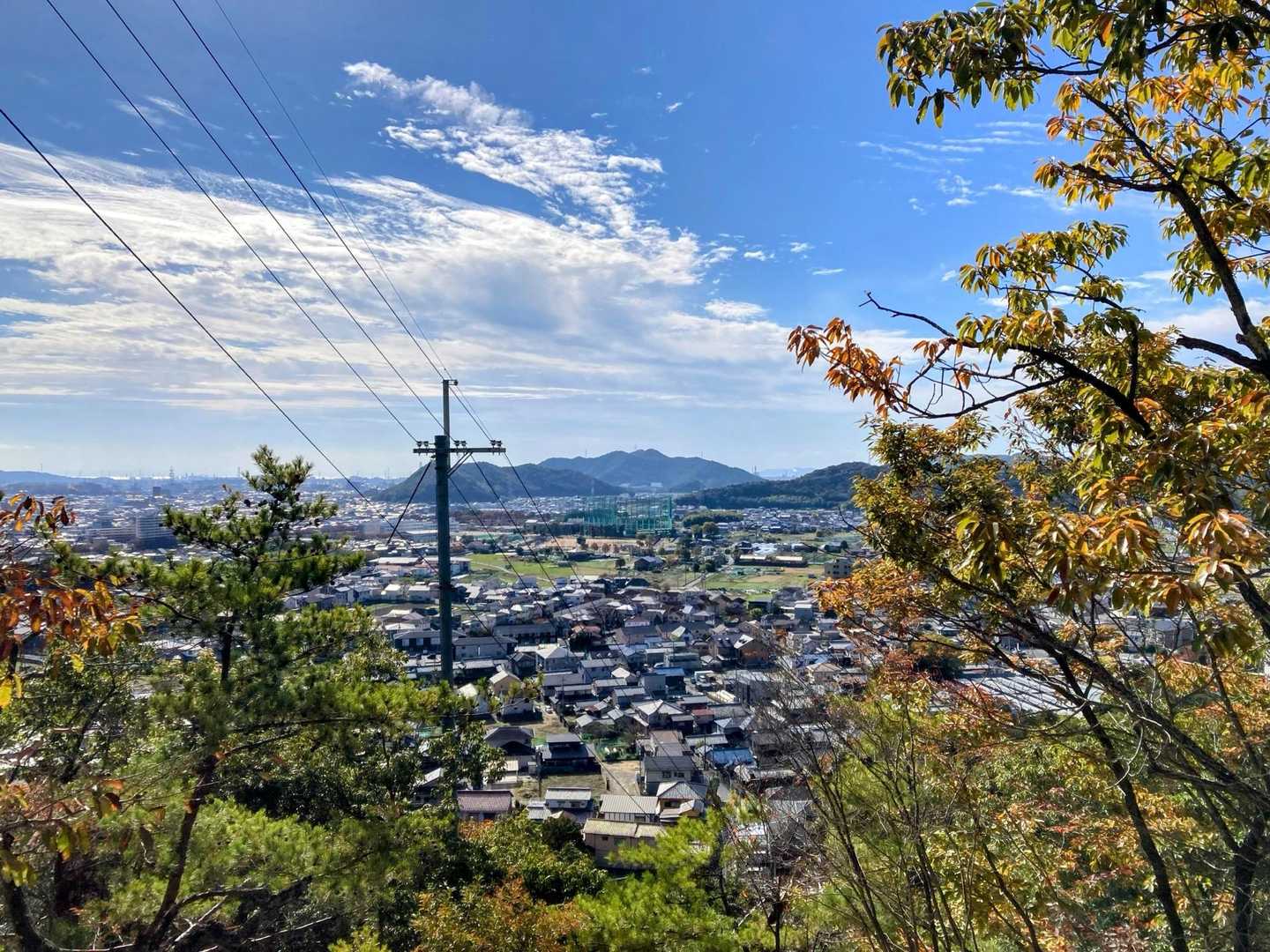 振り返りの姫路の街並み
