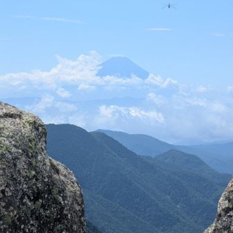 富士山も何とか見えた