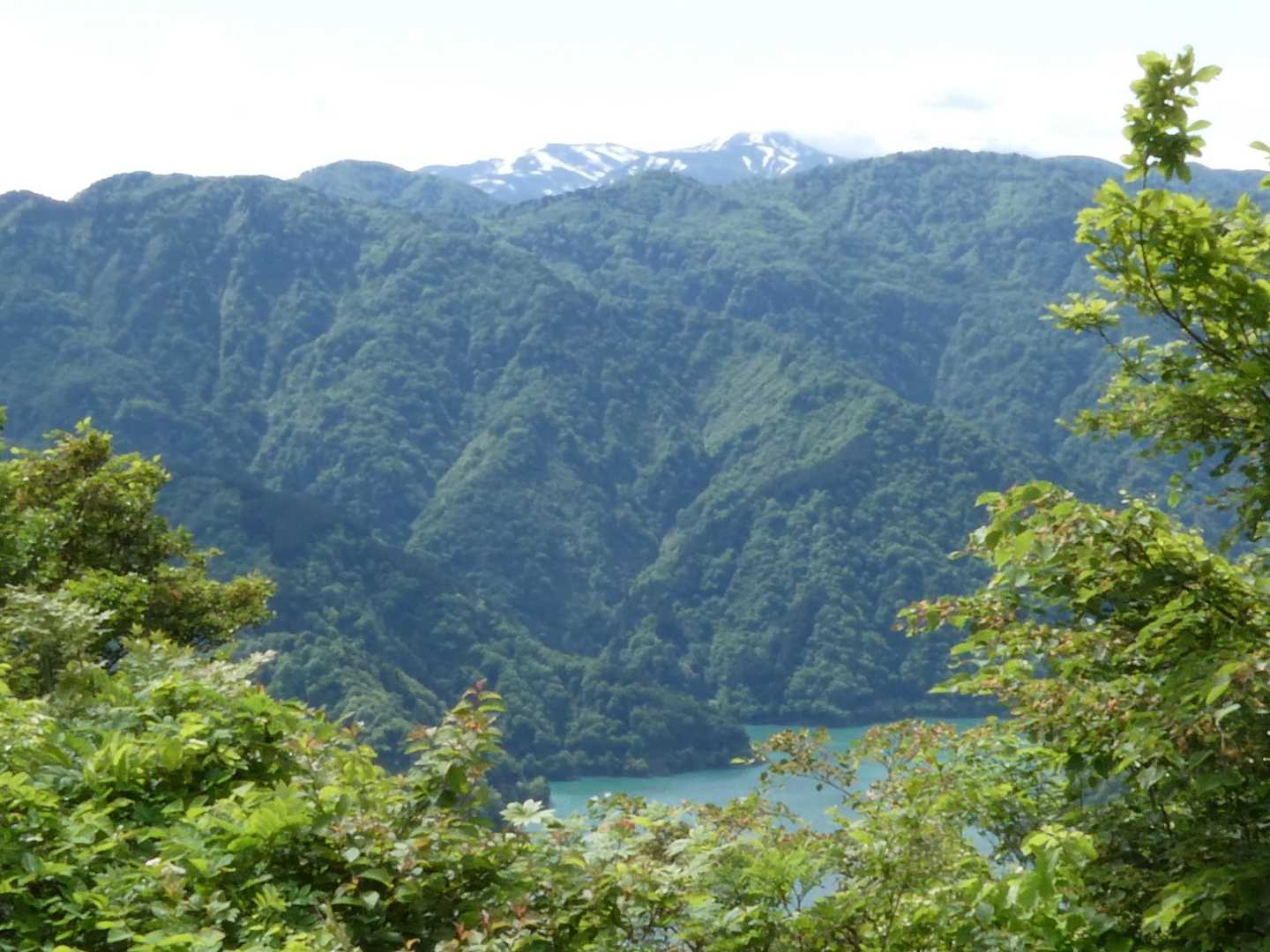 あ、ヒョッコリ白山とダム見えた👀