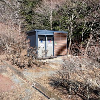 トイレが設置されてたけど冬季閉鎖