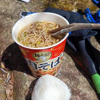 なんてことでしょう😱
割り箸忘れました😂
恒例の落ちてる木の枝で食べましたが、この枝、なんだかフルーティーな味がしました🤣
お腹は大丈夫🥳