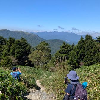 頂上着く前から絶景でした