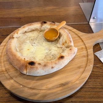 徳沢園で念願の窯焼きピザ