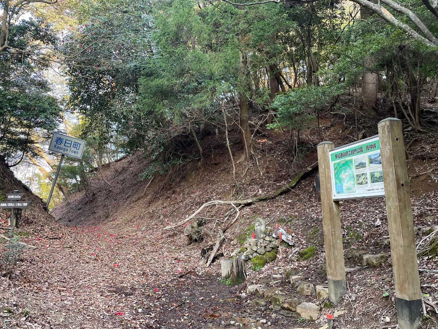 県道がなくなりました。いよいよ登山道に・・・
