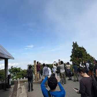 雲海を撮る人達