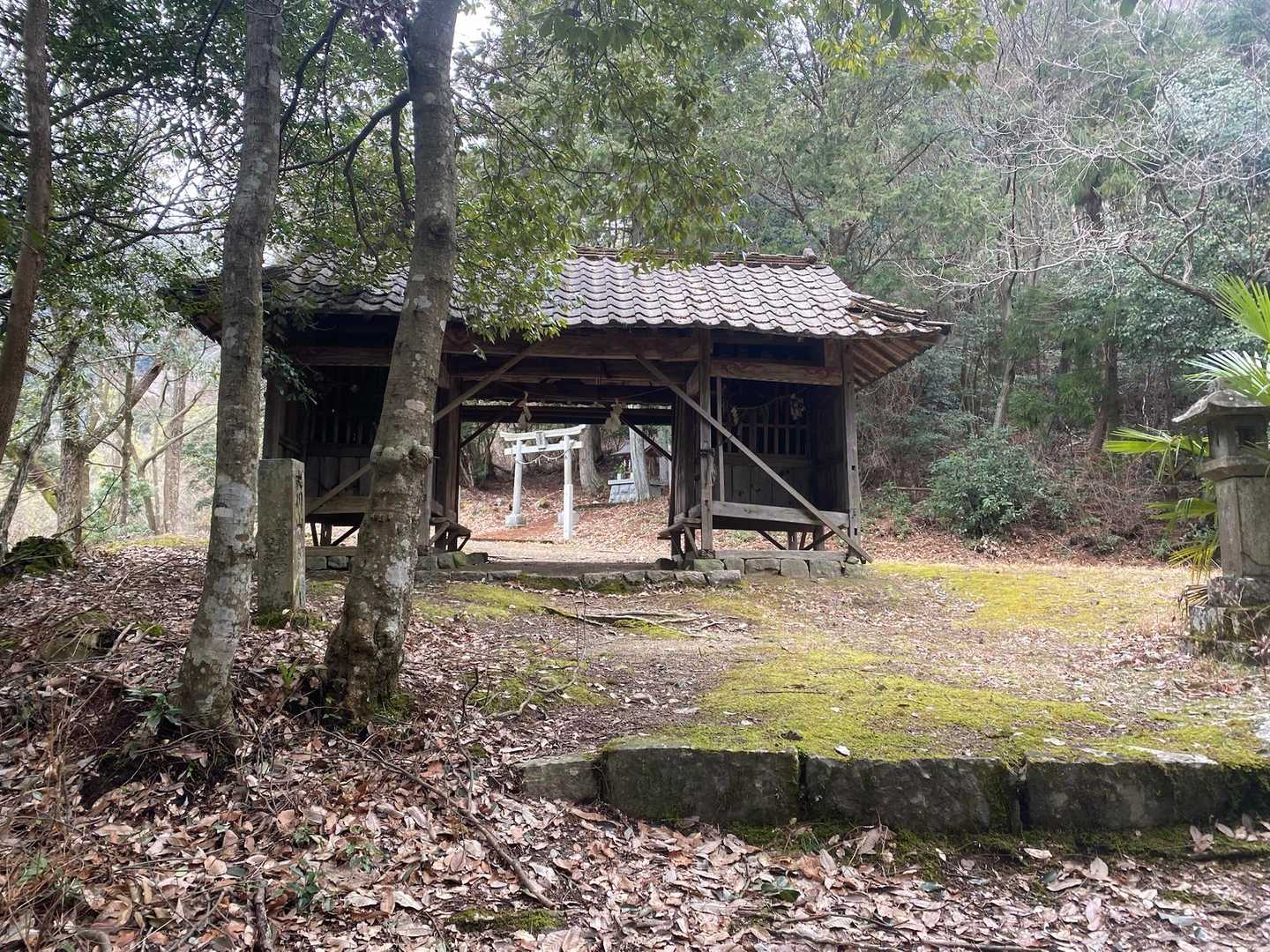 神社通るだけですぐ車道