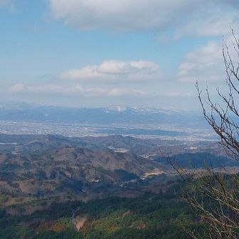 霊山 安達太良山、くもで見えない。