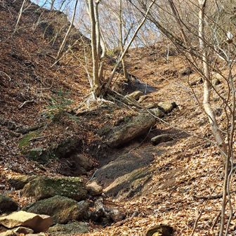 ここの鎖場が大の字へのルート