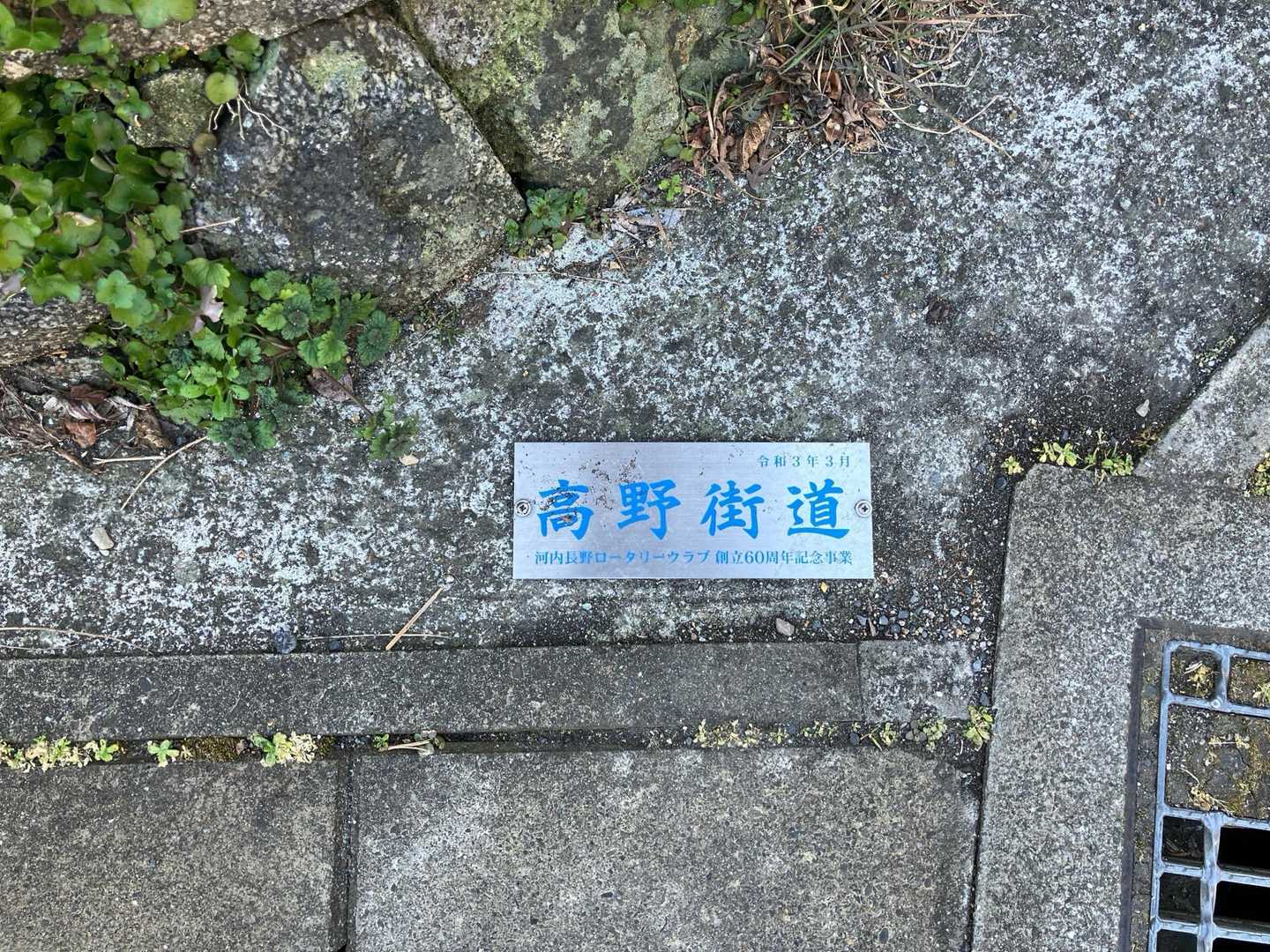 さっきは気づかなかった！
高野街道！