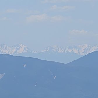 槍ヶ岳から穂高岳までが見えてるよね！