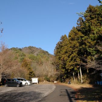 ようやく駐車場まで戻ってきた。車1台とバイク1台が増えてた！