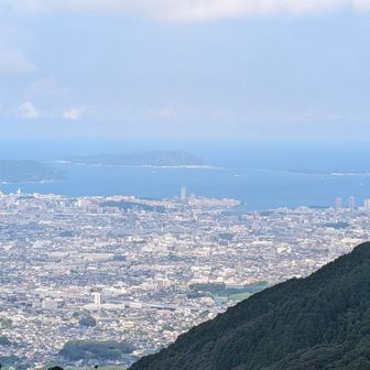 福岡市街地を俯瞰